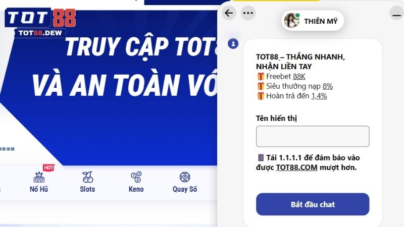 Giới thiệu chung về hệ thống liên hệ của TOP88 