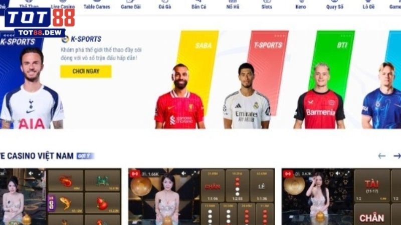 Link vào TOT88 chính thức cho trải nghiệm cá cược an toàn
