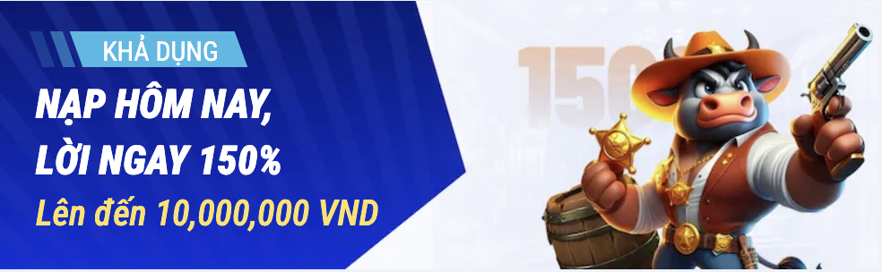 Khuyến mãi nạp đầu 150%